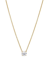 Nadri Modern Love Round Cut Solitaire Necklace