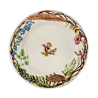 Forest Walk Café Au Lait Dessert/Salad Plate, Assorted Set 4
