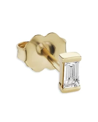 Maria Tash 18K Yellow Gold Diamond Baguette Single Stud Earring
