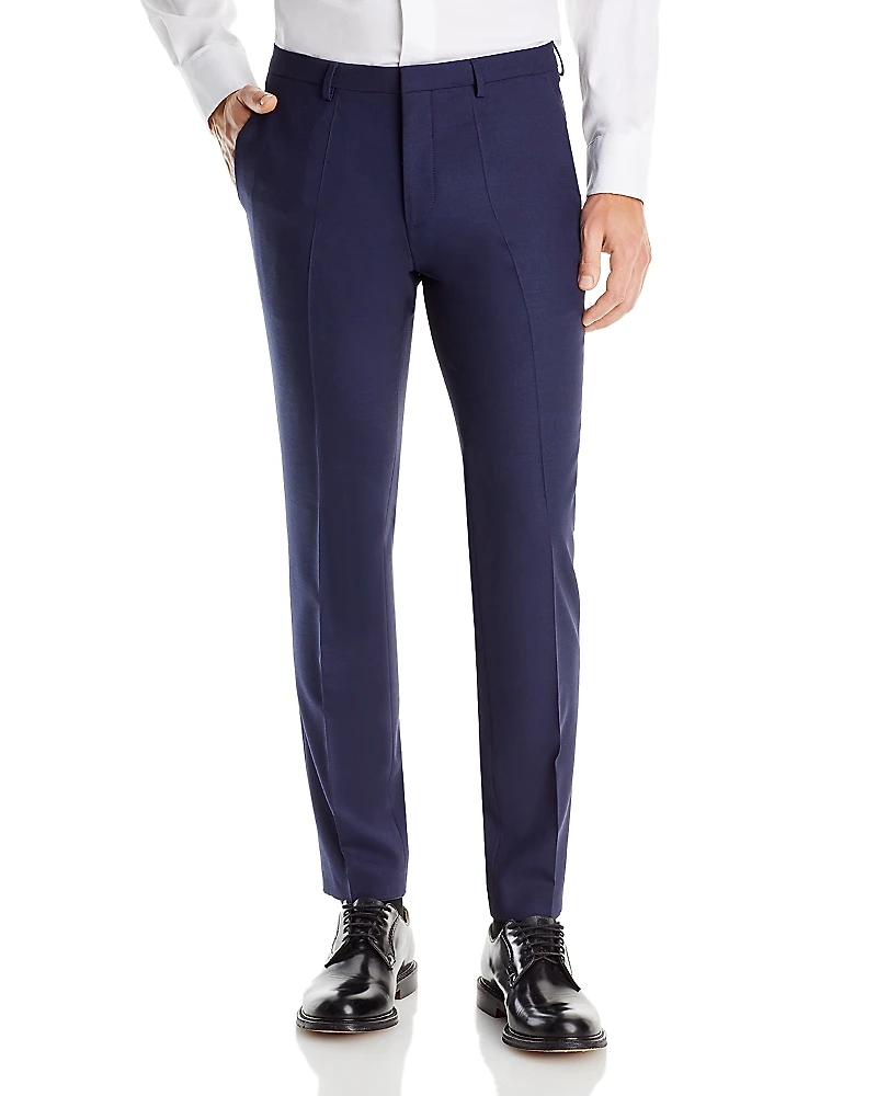 Hugo Hesten Super Navy Extra Slim Fit Suit Pants