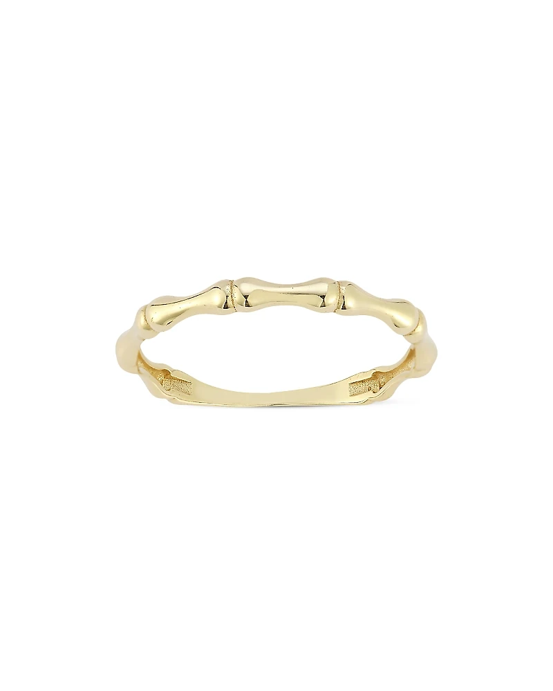 Moon & Meadow 14K Yellow Gold Bamboo Band Ring - Exclusive