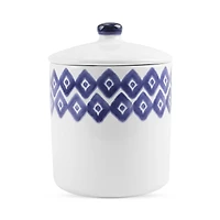 Vietri Santorini Diamond Large Canister