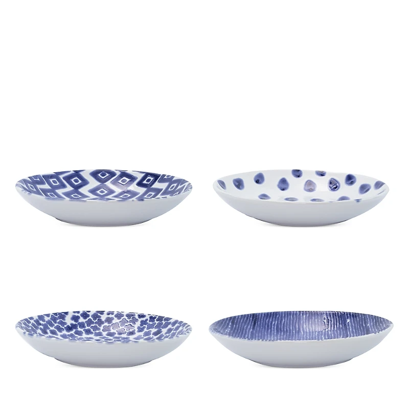 Vietri Santorini Assorted Pasta Bowls, Set of 4