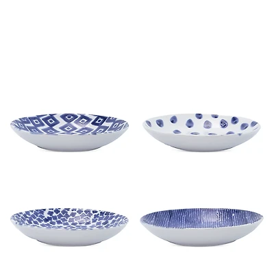 Vietri Santorini Assorted Pasta Bowls, Set of 4