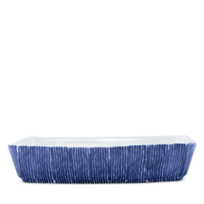 Santorini Stripe Rectangular Baker