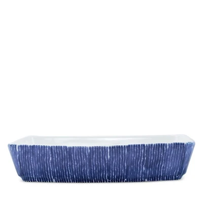 Santorini Stripe Rectangular Baker