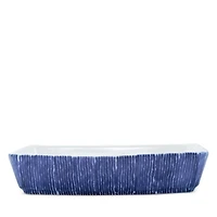 Santorini Stripe Rectangular Baker