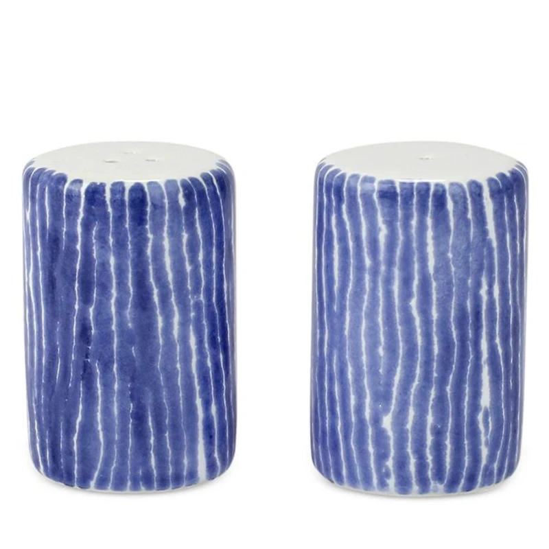 Santorini Striped Salt & Pepper Shakers