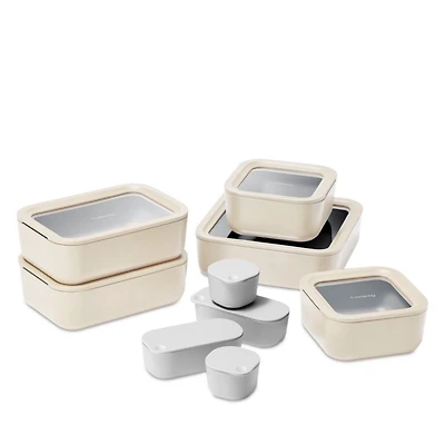14-Piece Ceramic Coated Glass Food Storage Set