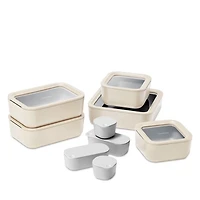 14-Piece Ceramic Coated Glass Food Storage Set