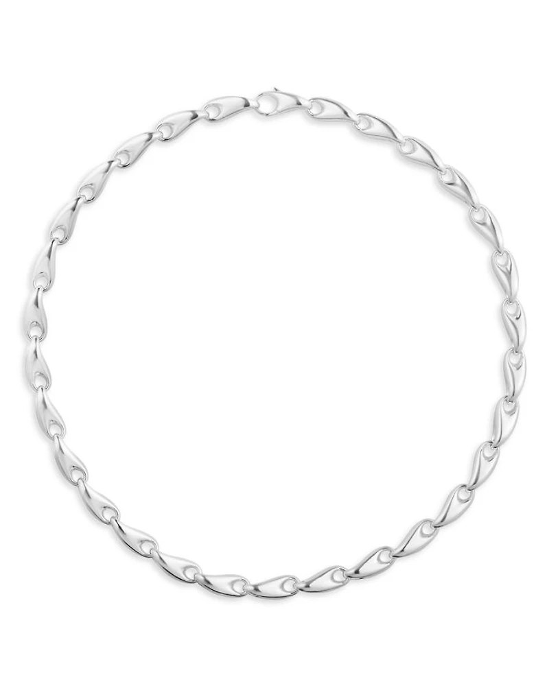 Reflect Sterling Silver Medium Link Necklace, 19.29"