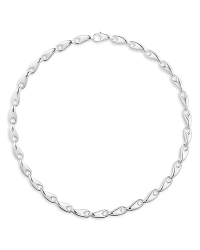 Georg Jensen Reflect Sterling Silver Medium Link Necklace