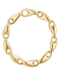 Georg Jensen 18K Yellow Gold Reflect Large Link Bracelet