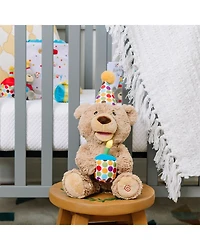 Happy Birthday Animated Bear Singing Light Up Plush Stuffed Animal, 10"- Ages 3+