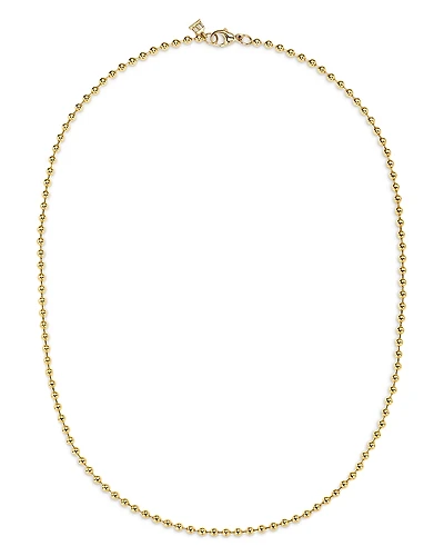 Temple St. Clair 18K Yellow Gold Classic Polished Ball Chain Necklace