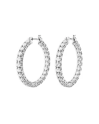 Matrix Crystal Inside Out Hoop Earrings