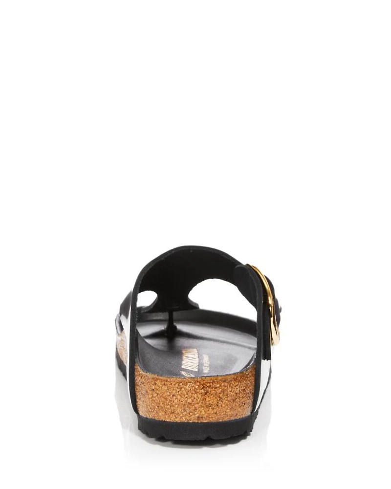 Women's Gizeh High Shine Big Buckle Thong Sandals