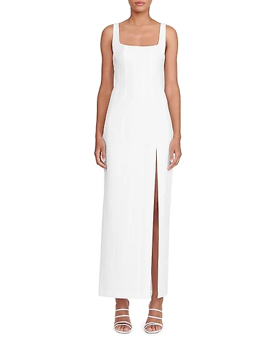 Staud Portrait Sleeveless Seamed Gown