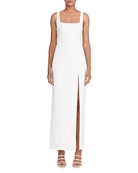 Staud Portrait Sleeveless Seamed Gown