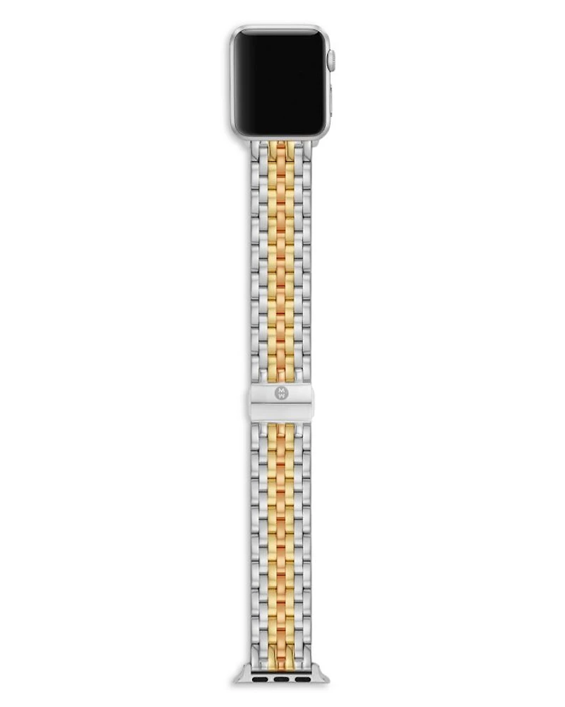Apple Watch® Tri-Tone 18K Gold-Plated Bracelet, 38-49mm