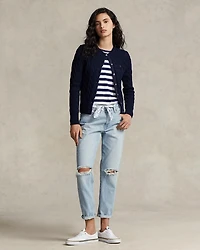 Cotton Cable Knit Cardigan