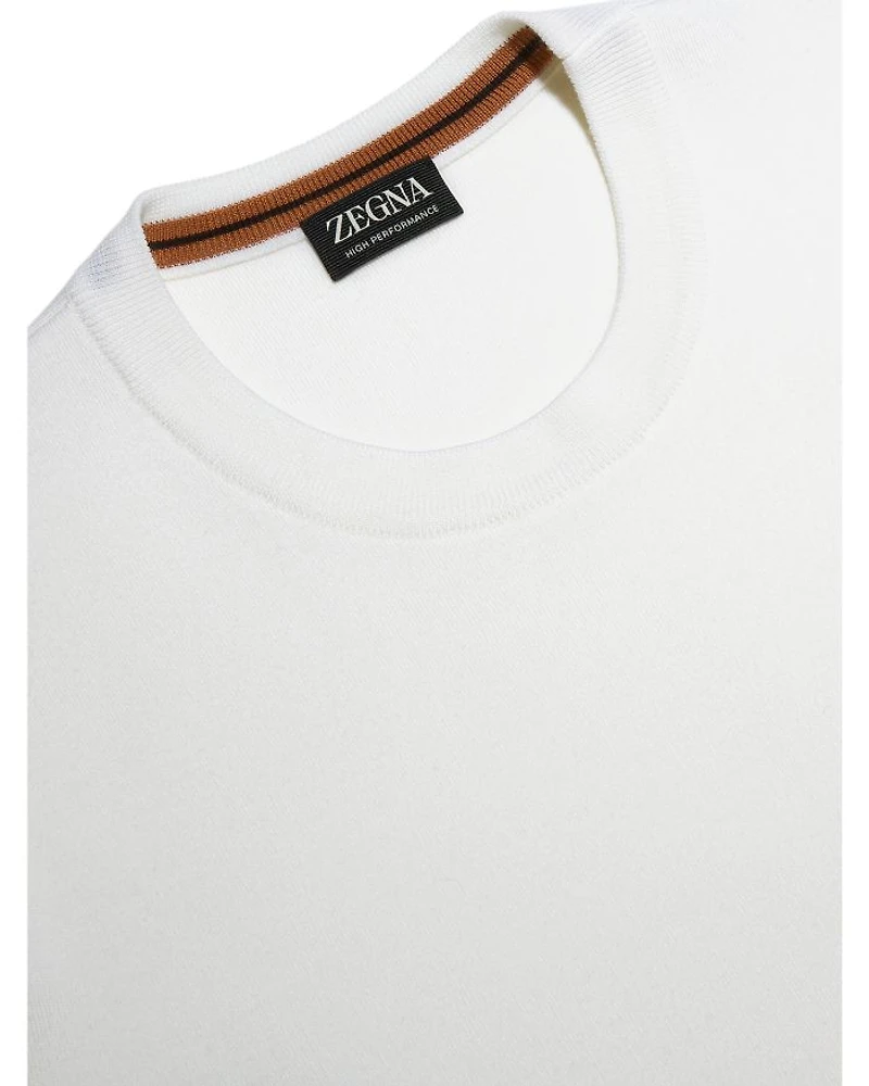 White High Performance™ Wool Crewneck Sweater