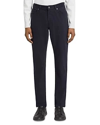 Garment Dyed Stretch Gabardine City Slim Fit Jeans Navy