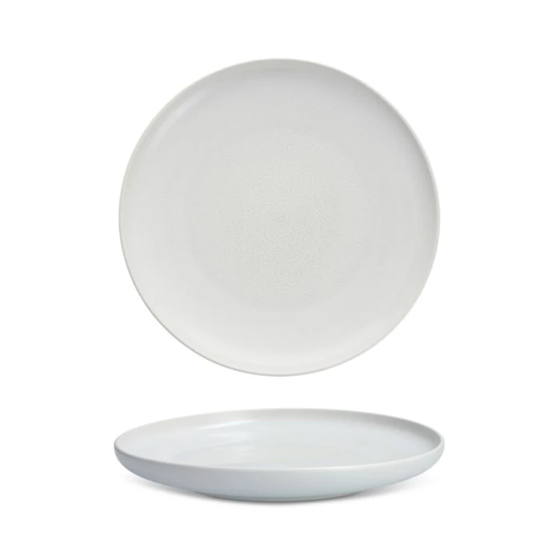 Cloud Terre® 10.75" Coupe Dinner Plate, White, Set of 4