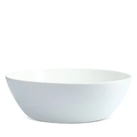 Amanda White Embossed Large Salad Bowl