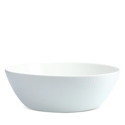 Fortessa Amanda White Embossed Large Salad Bowl
