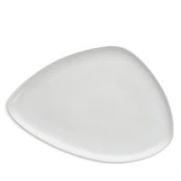 Cloud Terre® 13" Organic Triangle Serving Platter, White