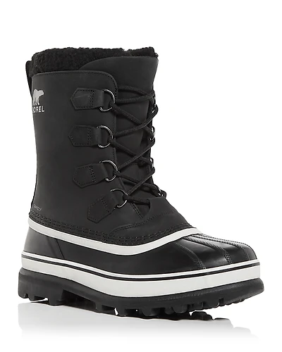Sorel Men's Caribou Waterproof Nubuck Leather Cold-Weather Boots