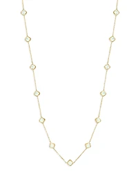 Bloomingdale's Fine Collection Mother of Pearl Clover Station Necklace