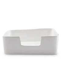 Vietri Melamine Lastra White Dinner Napkin Holder