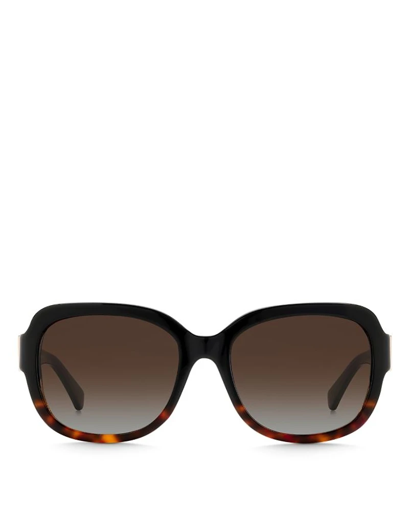 Layne Rectangular Sunglasses, 55mm