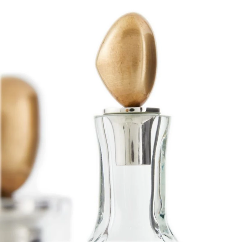 Stavros Glass Decanters, Set of 2