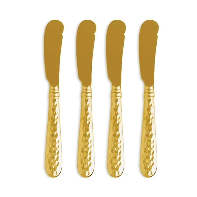 Martellato Gold Tone Spreaders, Set of 4