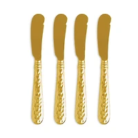 Martellato Gold Tone Spreaders, Set of 4
