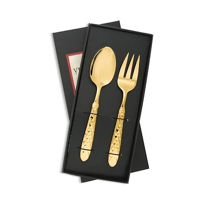 Martellato Gold Tone 2 Piece Serving Set