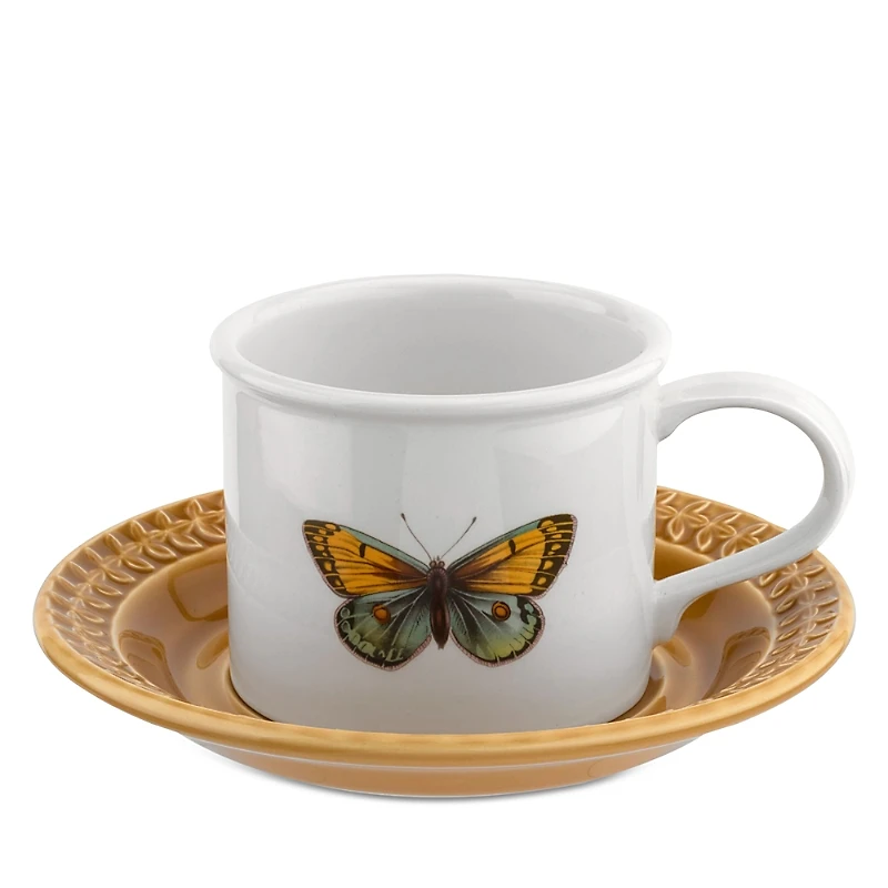 Portmeirion Botanic Garden Harmony Breakfast Cup & Embossed Saucer