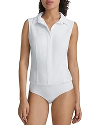 Commando Classic Sleeveless Button Down Bodysuit