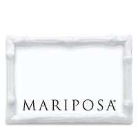 Mariposa Bamboo White Picture Frame, 4 x 6