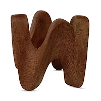 Aman Imports Wooden Chevron Napkin Ring - Exclusive
