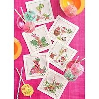 Tropicana Cocktail Napkin, Set of 6 in a Gift Box