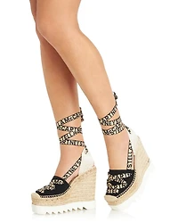 Women's Gaia Ankle Tie Espadrille Platform Wedge Pumps