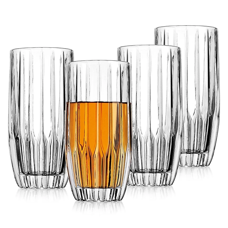 Godinger Pleat Highball Glasses, Set of 4