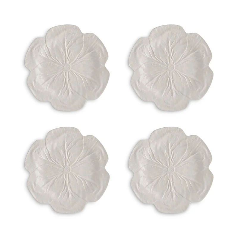 Bordallo Pinheiro Cabbage Dinner Plate, Set of 4