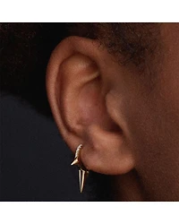 Triple Long Spike Diamond Eternity Clicker Earring, 0.06 tcw