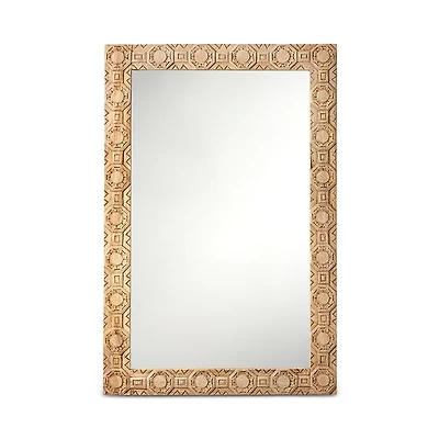 Jamie Young Relief Carved Rectangle Mirror