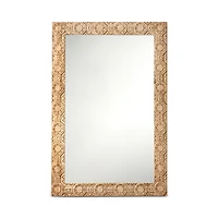Jamie Young Relief Carved Rectangle Mirror